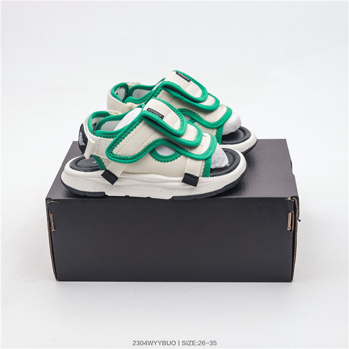 Youth Sunray Adjust Cream/Green Sandal/Slides 013